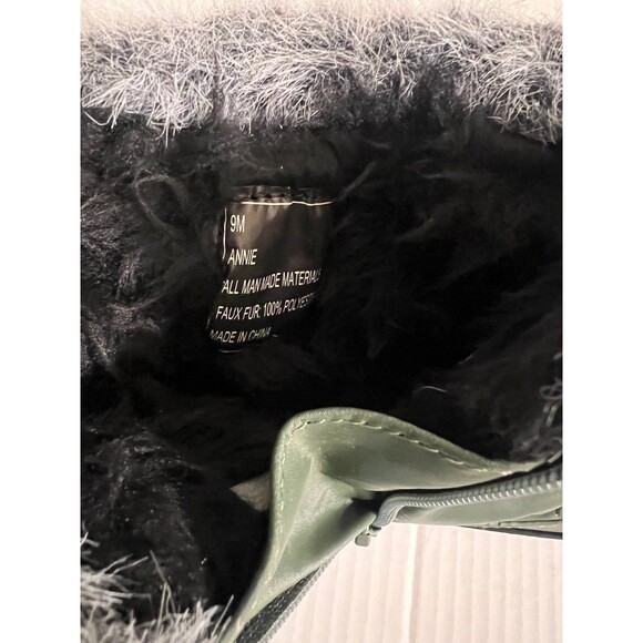 Weatherproof Green Black Faux Fur Snow Boots Women’s Size 9 – Waterproof Winter - Picture 5 of 9